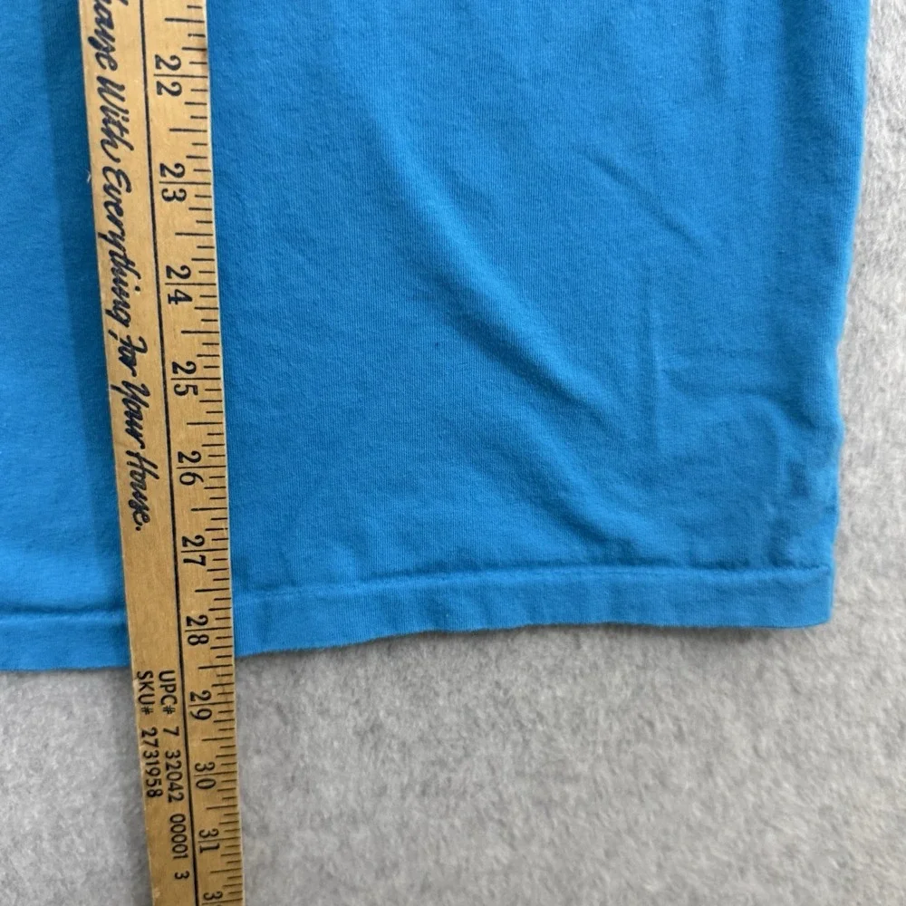 Polo Ralph Lauren T-Shirt Men's 2XL Teal Blue Short Sleeve Crew Neck Yellow Pony